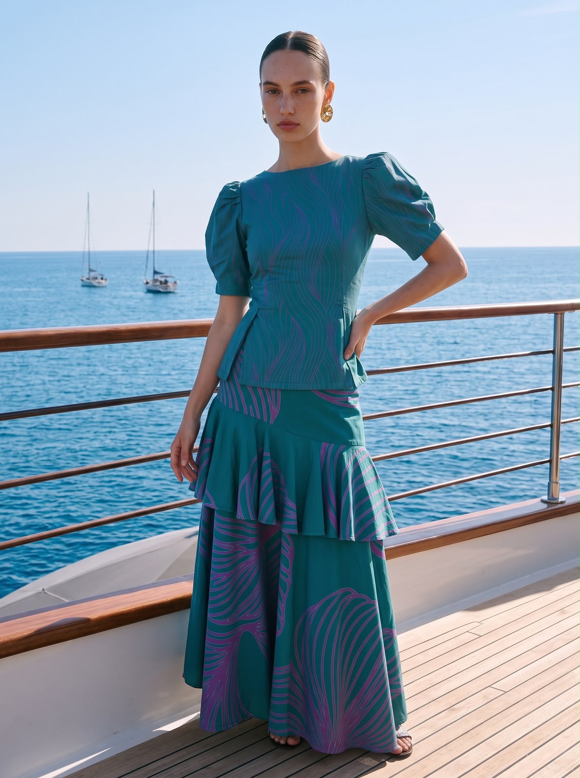 Blouse& skirt Set